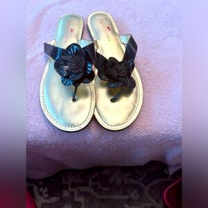 😎Elaine Turner😎Black Patent Sandals 😎10M😎